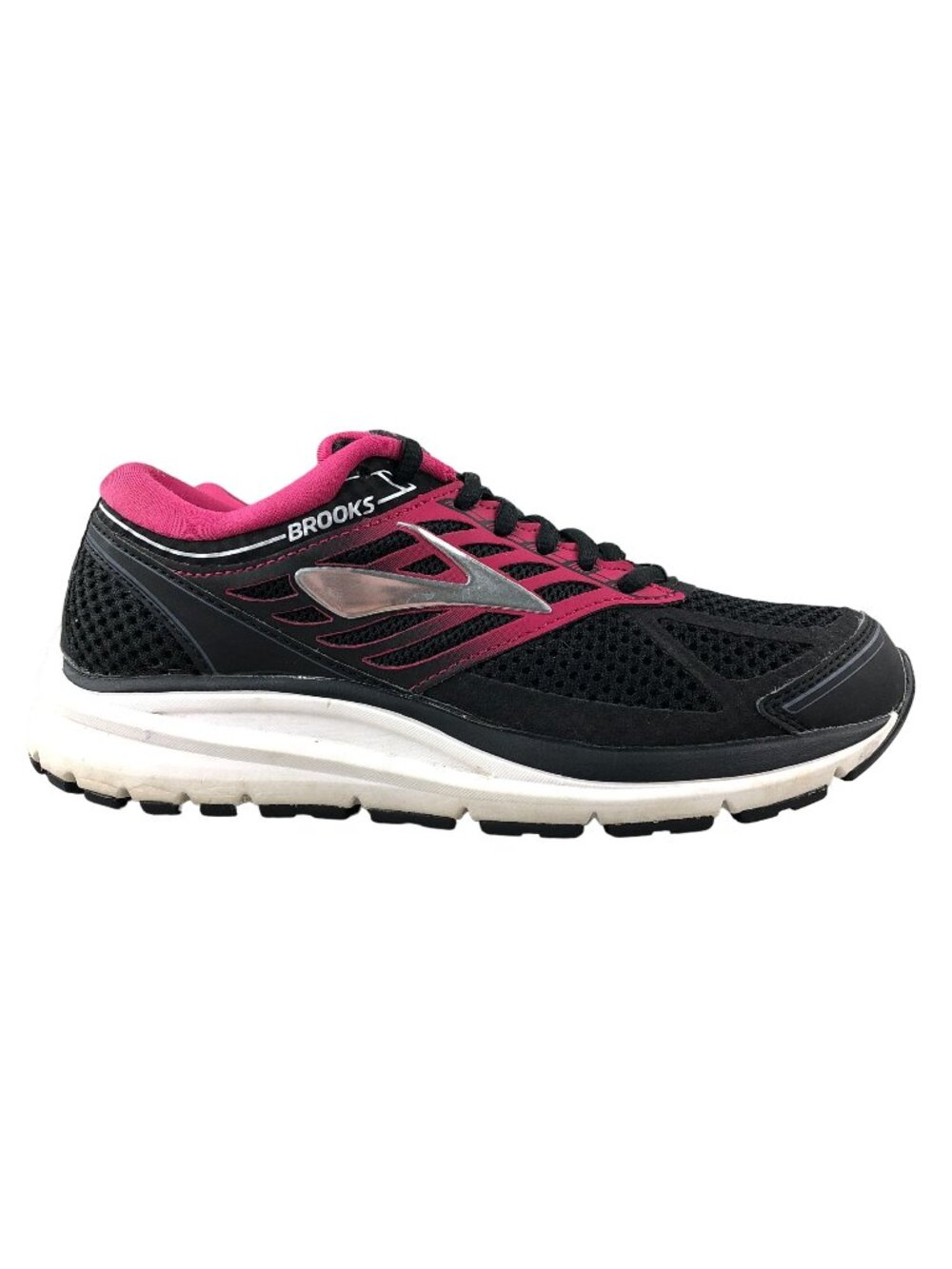 Brooks Women's Size 7.5 2A Addiction 13 Black Pink Running Sneakers 1202532A070
